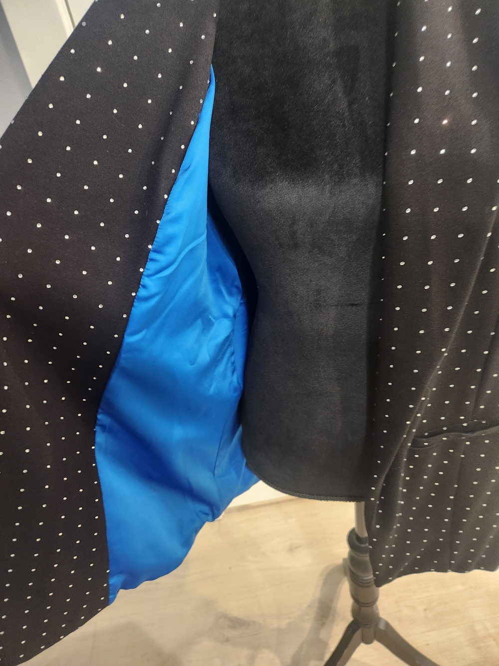 Black Rhinestone Dress Jacket - Picture 2 of 12
